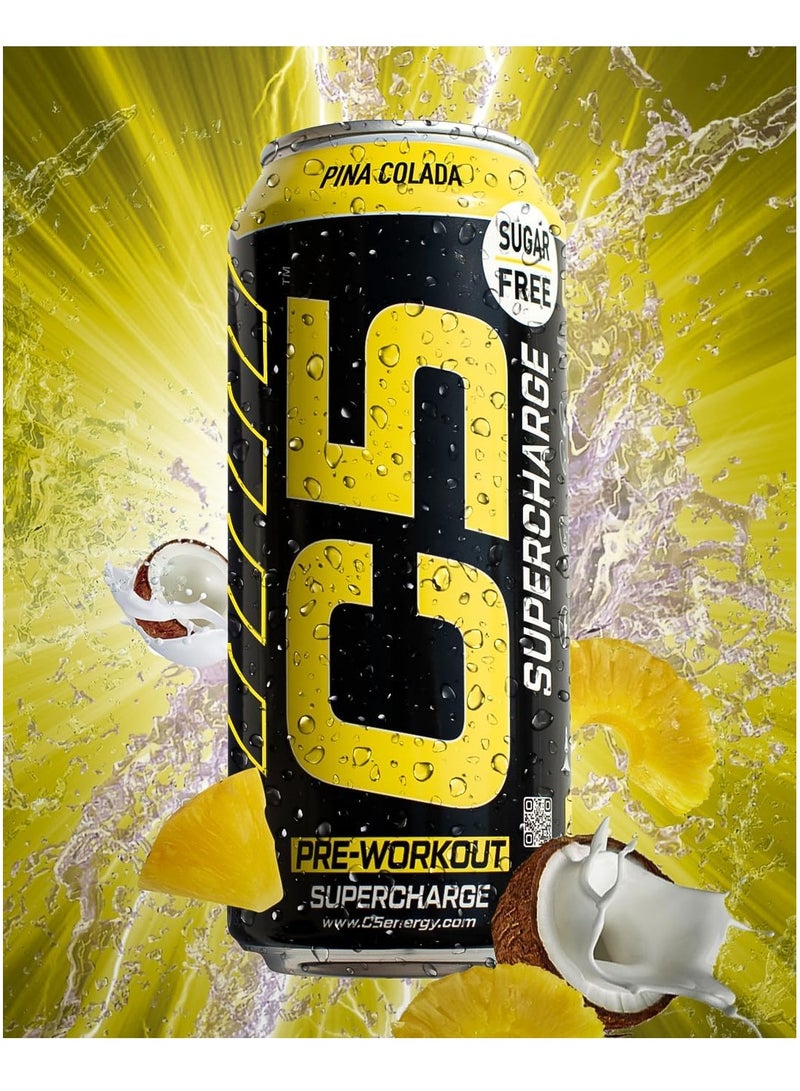 C5 SUPERCHARGE Sugar Free Pina Colada 473ml  Pack of 12 - Image 2