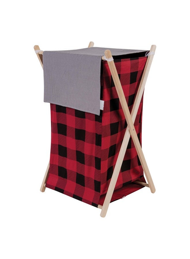 Trend Lab Red and Black Buffalo Check Hamper Sets, Multi - Image 1