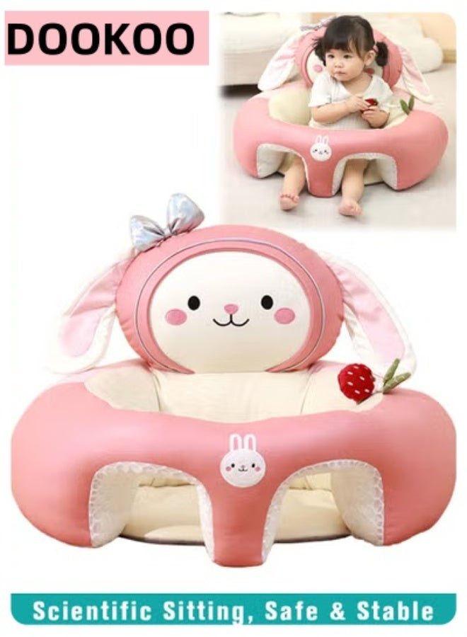 DOOKOO Baby Sitting Support Seat Sofa, Baby Sofa Learn Sitting Chair, Baby Sitting Chair, Infant Sit-up Sofa, Infant Floor Seat With Back Support, Toddler Activity and Feeding Seat, Gift for Kids Boy Girl - Image 1