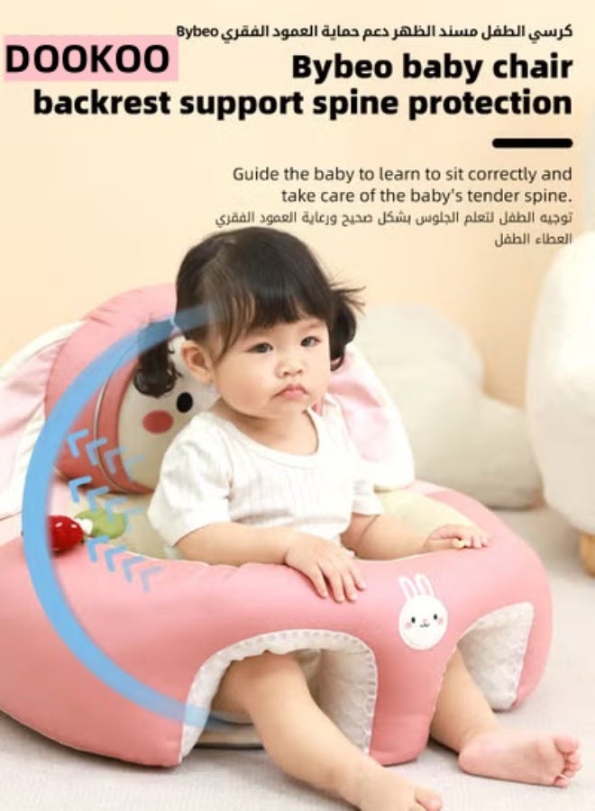 DOOKOO Baby Sitting Support Seat Sofa, Baby Sofa Learn Sitting Chair, Baby Sitting Chair, Infant Sit-up Sofa, Infant Floor Seat With Back Support, Toddler Activity and Feeding Seat, Gift for Kids Boy Girl - Image 5