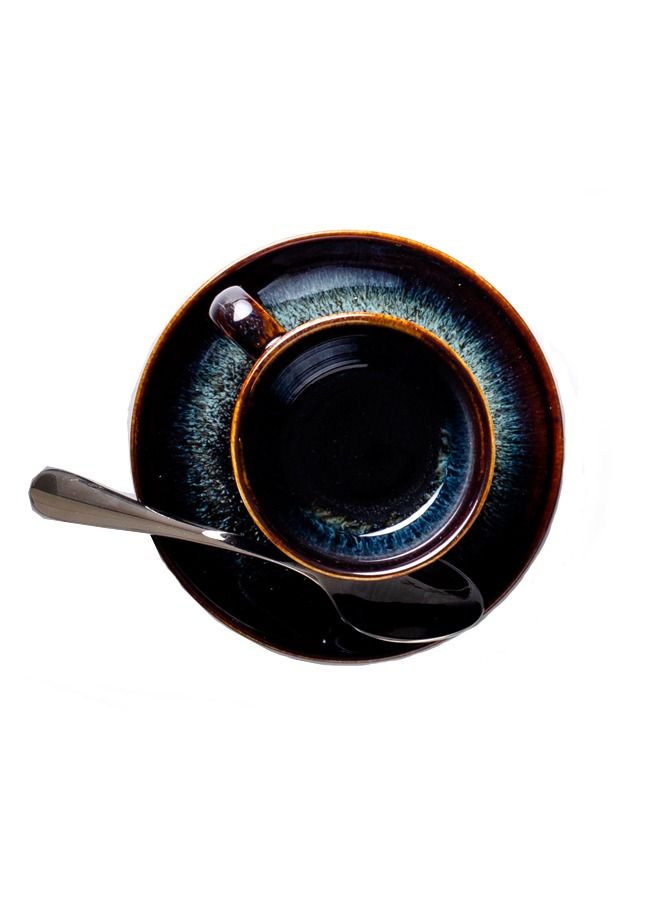 Trust 12-piece porcelain cup with saucer set 125ML - Image 4
