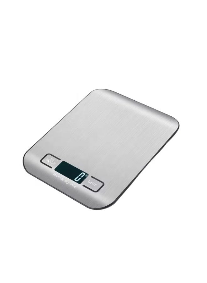 Digital kitchen scale, 10 kg capacity, 10 gram accuracy, LCD screen, and liquid measurement capability. - Image 1
