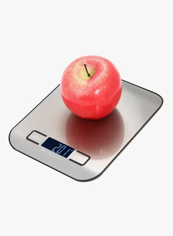 Digital kitchen scale, 10 kg capacity, 10 gram accuracy, LCD screen, and liquid measurement capability. - Image 2