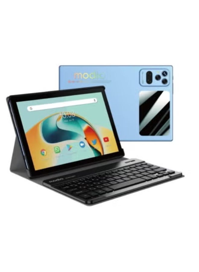 Modio M34 10.1-Inch Android Tablet with 8GB RAM, Massive 512GB ROM Storage, HD Display, Dual SIM 4G LTE Connectivity, 6000mAh Long-Lasting Battery, Wireless Keyboard Included, Portable Work & Study Companion, Smooth Performance, Black - Image 4