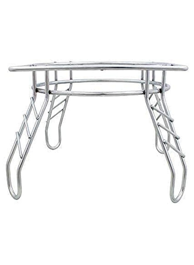 Home Stuffs Fancy Water Pot and Matka Stand Stainless Steel Pot Stand Kitchen Rack Chrome Plated Plant Pot Stand(Silver) - Image 4