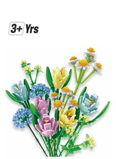 Excefore Flower Bouquet Building Kit Tulips Blocks Sets Botanical Collection Creative Project for Adult Home Decoration Compatible with Lego  - Image 1
