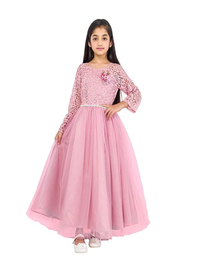 babyqlo Graceful Rose Elegance Dress for Girls