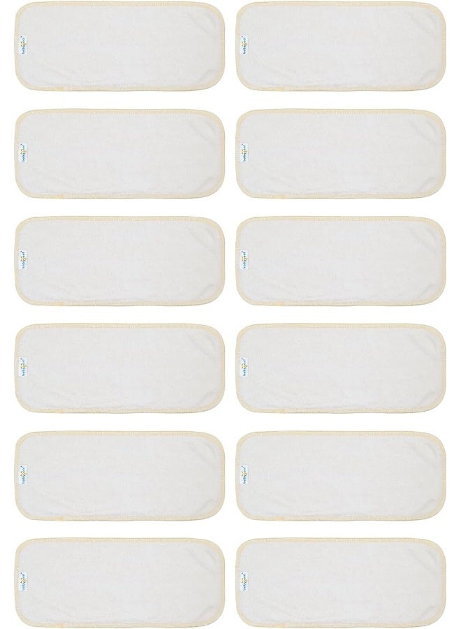 بيبي جول Babygoal Baby Cloth Diaper Inserts 12pcs, Reusable 3 Layer Rayon from Bamboo Inserts for Cloth Diapers and Diaper Covers - Image 1