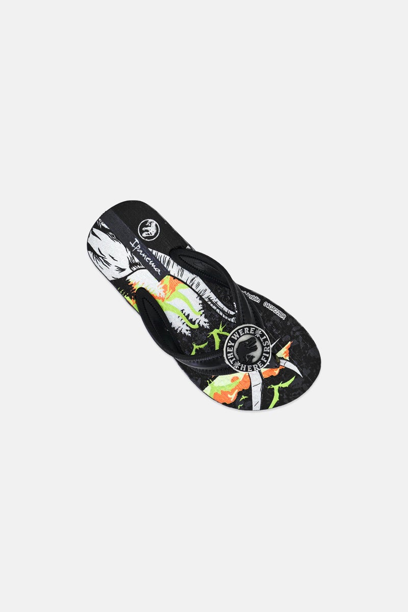 Ipanema Kids Boy Jurassic Slip On Slippers, Multicolor - Image 4