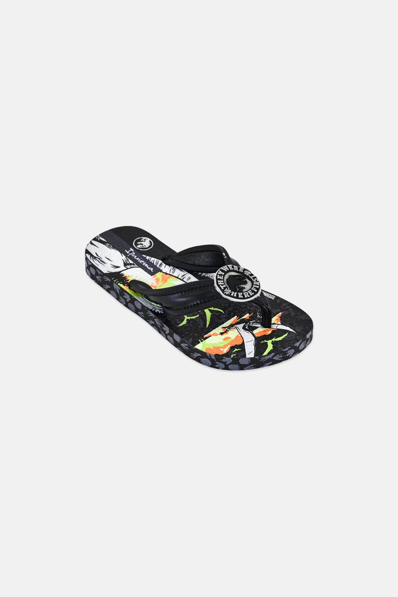 Ipanema Kids Boy Jurassic Slip On Slippers, Multicolor - Image 1