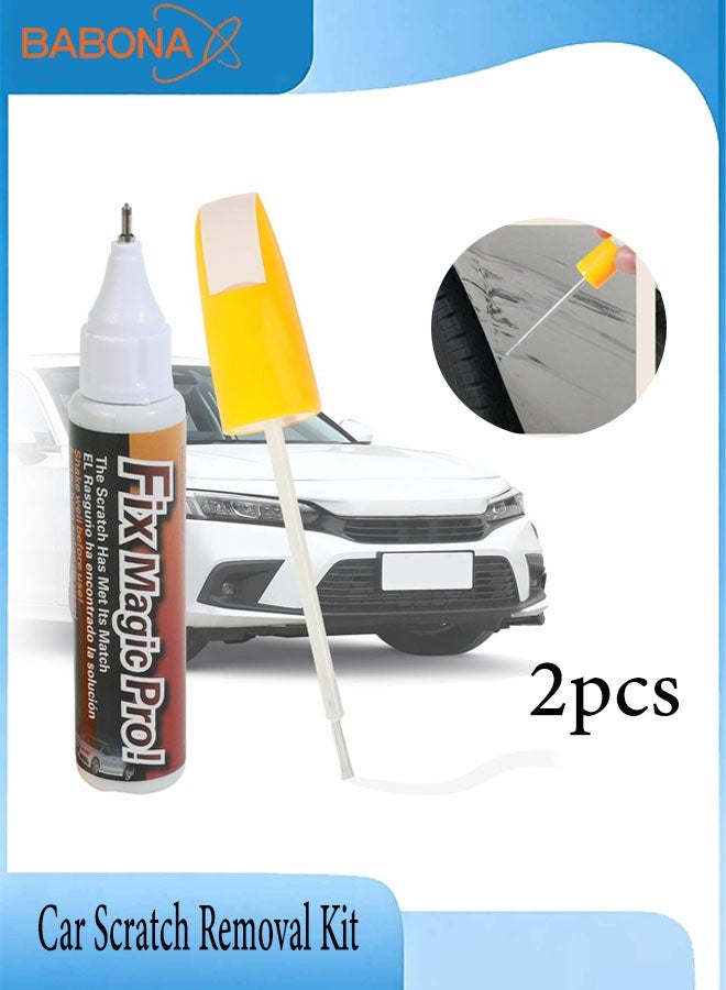 BABONA 2pcs Touch Up Paint Pen,Car Scratch Remover for Deep Scratches,Two-In-One Car Paint Scratch Repair Pen,Car Accessories Car Paint Pen Car Touch Up Paint,Car Scratch Remover for Deep Scratches - Image 1