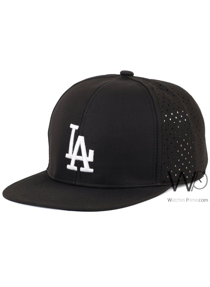 LA Los Angeles Dodgers LA Snapback hip hop Cap Black Color Cotton Hat For Men  - Image 1