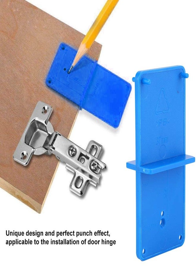 Akozon Hinge 2pcs Hinge Hole Opener Template Drilling Locator for Door Cabinet Assemble for concealed hinge jig cabinet hole jig hinge jig for cabinet jig hinge guia para poner bisagras - Image 2