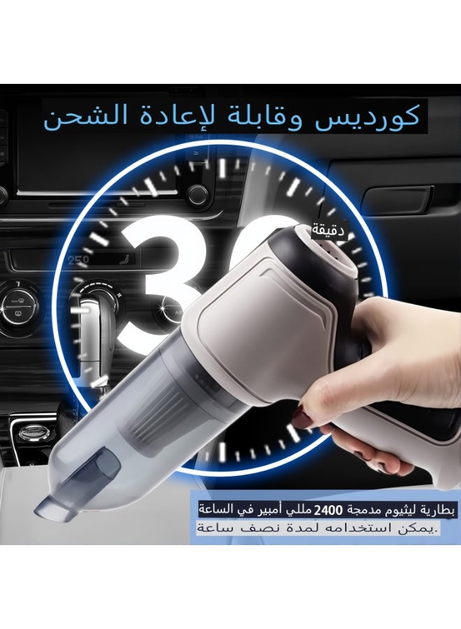 Car Vacuum Cleaner For Car, Office, Pet Hair, Home Air Duster Multi-function Strong Suction Handheld Blowers Portable Mini Vacuum Cleaner - Image 4