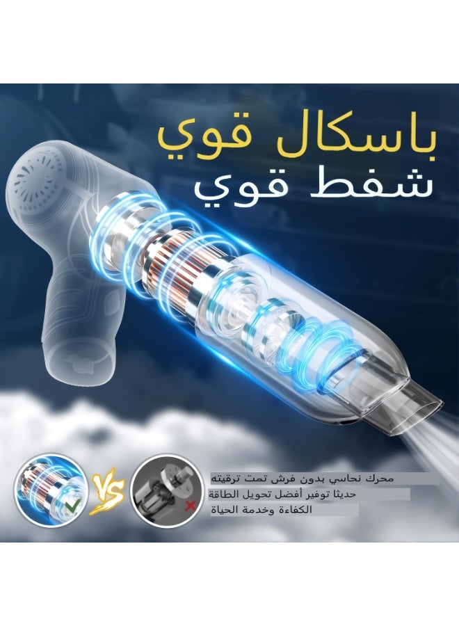 Car Vacuum Cleaner For Car, Office, Pet Hair, Home Air Duster Multi-function Strong Suction Handheld Blowers Portable Mini Vacuum Cleaner - Image 3