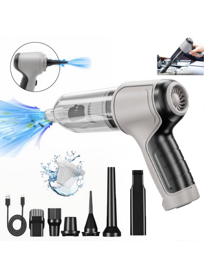 Car Vacuum Cleaner For Car, Office, Pet Hair, Home Air Duster Multi-function Strong Suction Handheld Blowers Portable Mini Vacuum Cleaner - Image 1