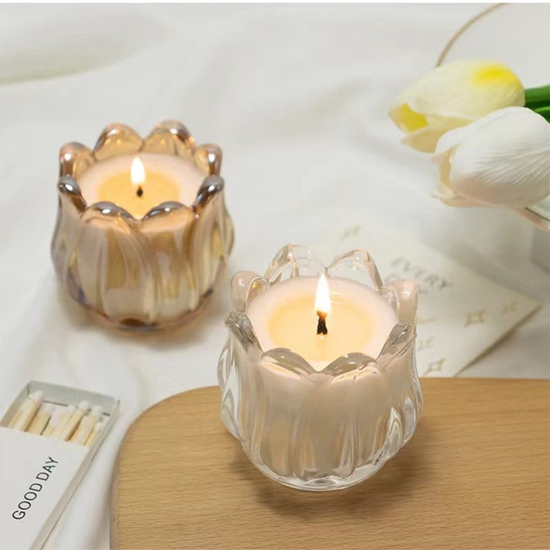 GOLDEAL 24Pcs Gold Votive Candle Holders, Thick Glass Tea Light Candle Holder Bulk, Tealight Candle Jars for Wedding Table Decor, Party Supplies, Bridal Shower Decorations, Centerpieces for Tables - Image 4