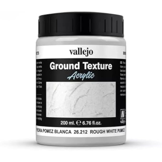 Vallejo 26212 GROUND TEXTURES 200ML, ROUGH WHITE PUMICE - Image 3