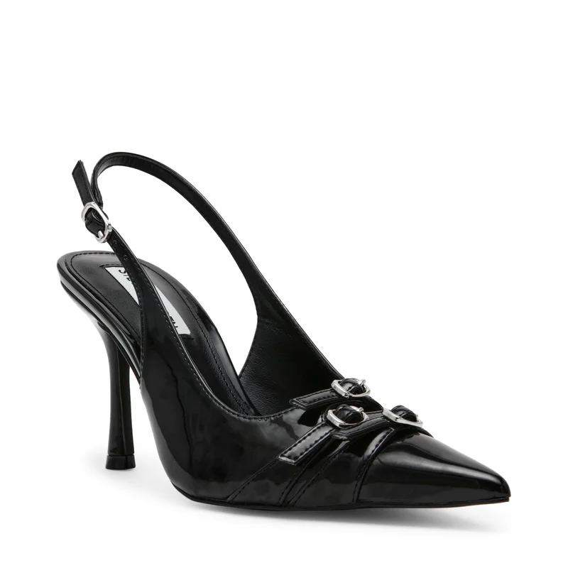 STEVE MADDEN Lookout Black Women's Heels