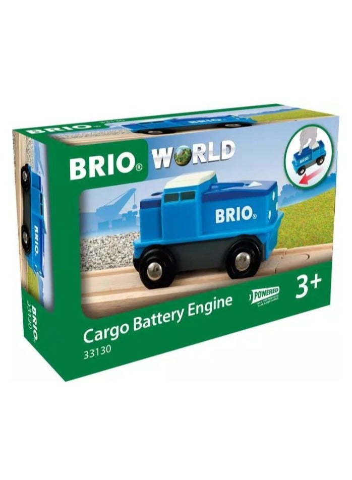 Brio محرك شحن BRIO للأطفال من عمر 3 سنوات فما فوق – محرك قطار خشبي مزود بمحرك مع اقتران مغناطيسي – متوافق مع جميع مجموعات سكك حديد BRIO، المسارات والإكسسوارات | النموذج 33130-B - Image 1