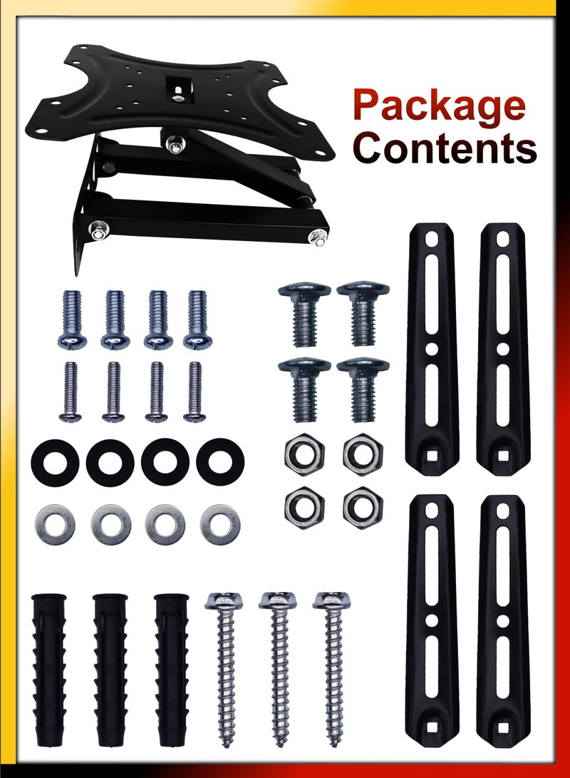 DBLEW Wall Mount TV Stand Holder Full Motion Swivel and Tilt for 14-55 Inch Monitors And Televisions LCD LED Long Arm Swivel Bracket Flat Screen Panel - Image 5