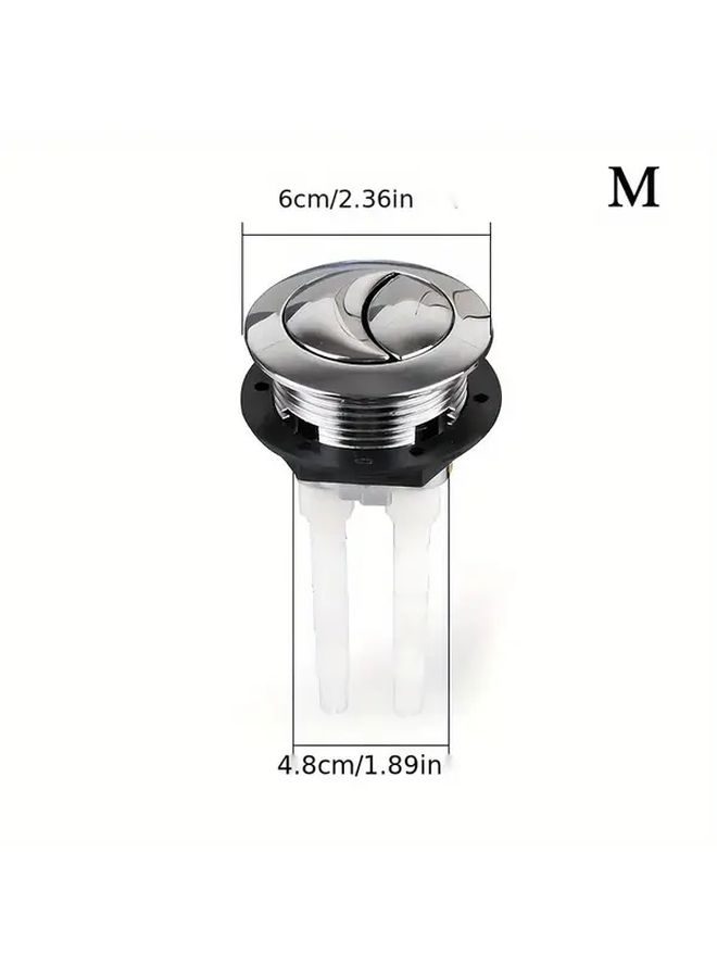 Toilet Tank Button Press Valve Double Flush Water Saving Large Size L - Image 3