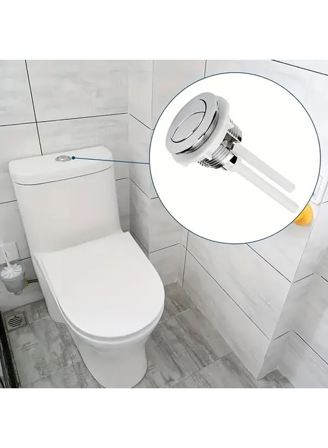 Toilet Tank Button Press Valve Double Flush Water Saving Large Size L - Image 5