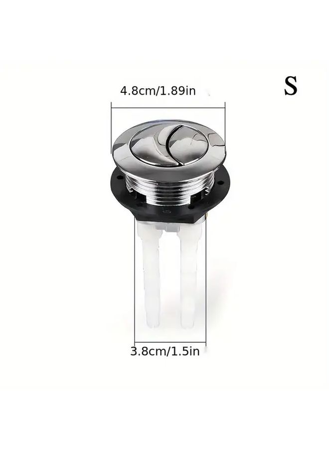 Toilet Tank Button Press Valve Double Flush Water Saving Large Size L - Image 4