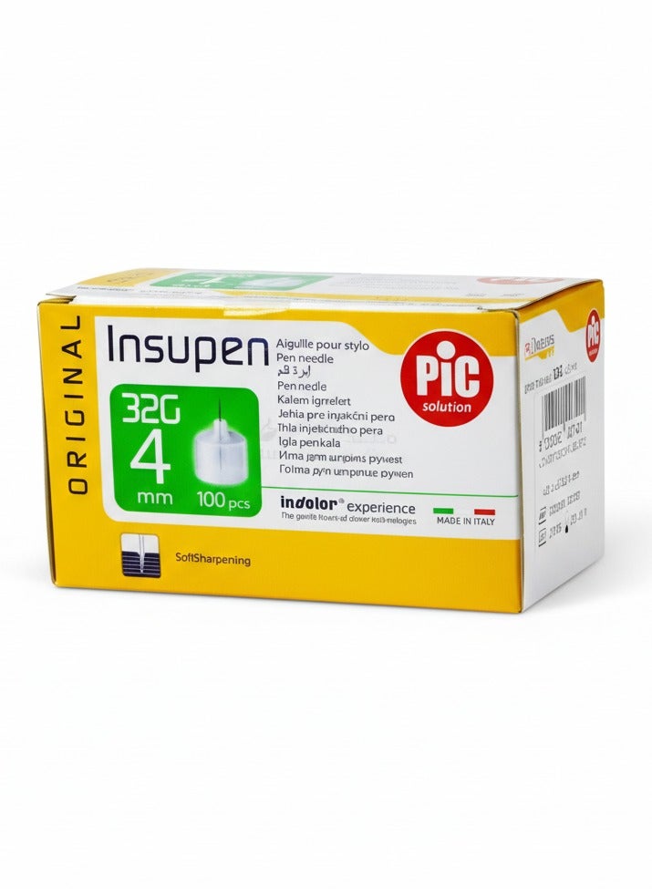بي آي سي سن قلم انسولين 4مم من بيك انسوبين الايطالية (10قطع ) - Image 1