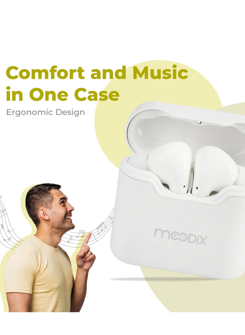 Moodix KI23KT03 Bluetooth Earbuds with Smart Touch Control, White - pzsku/Z0430BE6E126BC41295B7Z/45/_/1739875568/3403a55f-29f6-4c0c-b34f-a34132bdedba