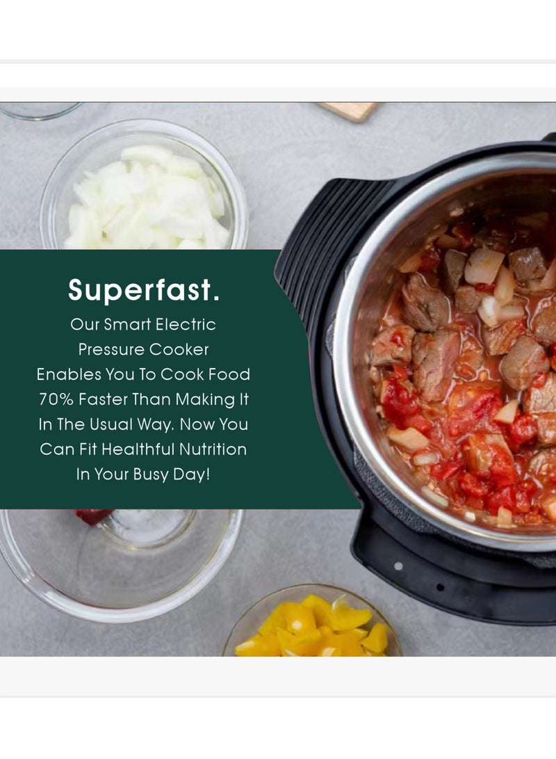 Stargold Digital Electric Pressure Cooker Stainless Steel Body Touch Programmable - Image 2