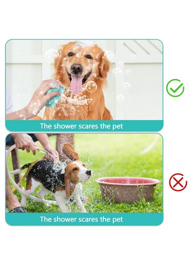 Generic Pet Dog Bath Brush Gentle Soap Dispenser Massaging Bath Grooming Soft Silicone(Blue) - Image 4