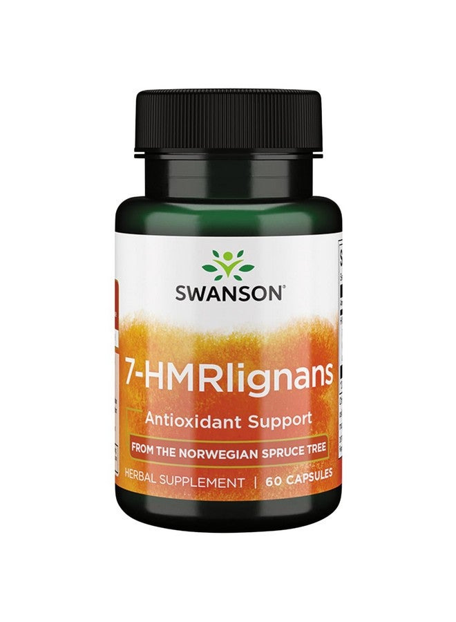 Swanson 7-Hmrlignans from Norwegian Spruce Tree 40 Milligrams 60 Capsules - Image 1