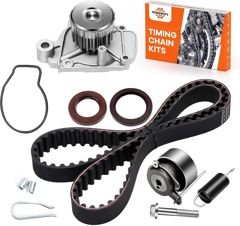 ISINSWIFT Engine Timing Belt Kit with Water Pump for Honda Civic 2001-2005 - Image 1