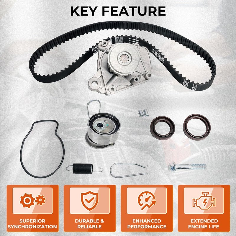ISINSWIFT Engine Timing Belt Kit with Water Pump for Honda Civic 2001-2005 - Image 4