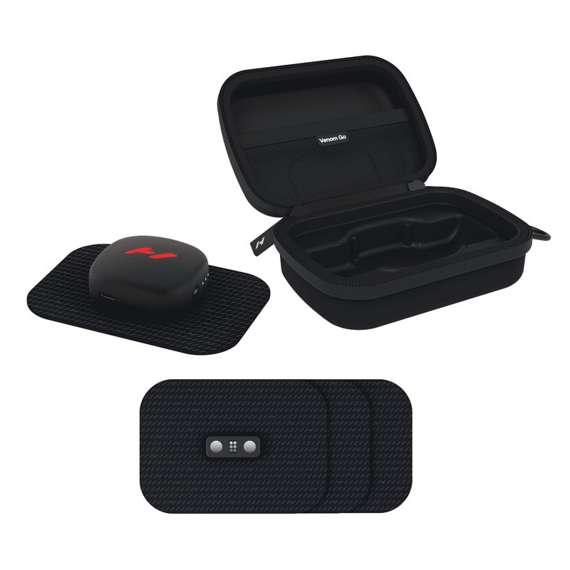 Hyperice Venom Go Advanced Heat and Vibration Wearable Venom Go Pack Includes Venom Go Pod Case and Refill Pads