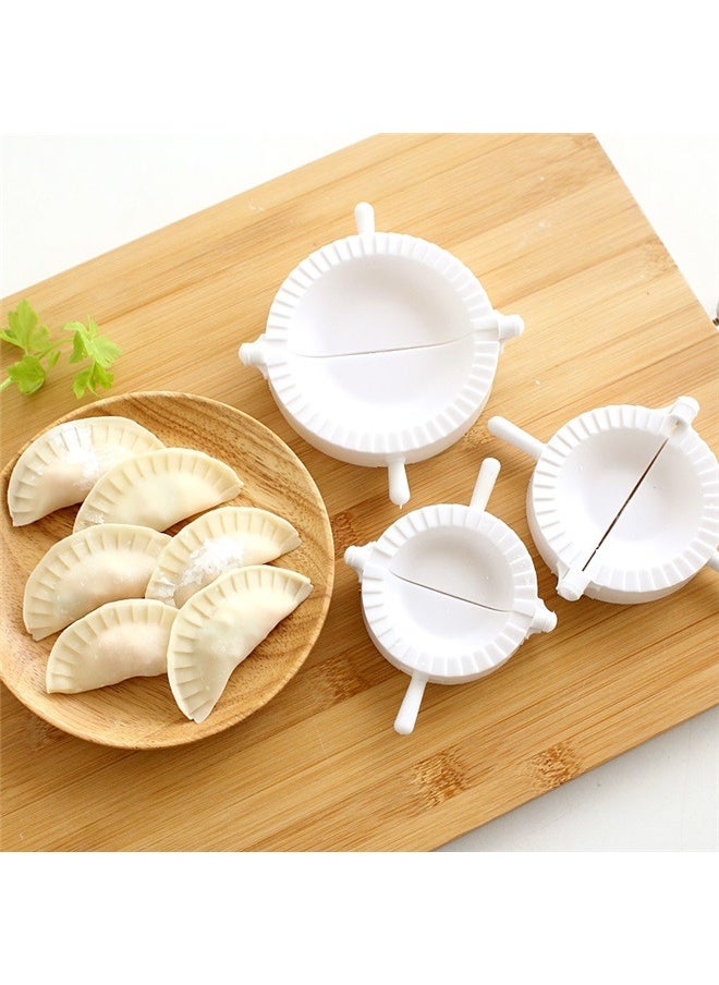 Generic - Dumpling Press White，Dumpling Maker Dumpling Tools 3 Packs with Different Sizes of Dumpling Mold, Perfect for Making Hand pies, Dumplings, Ravioli, Calzones, Dough Press - Image 1