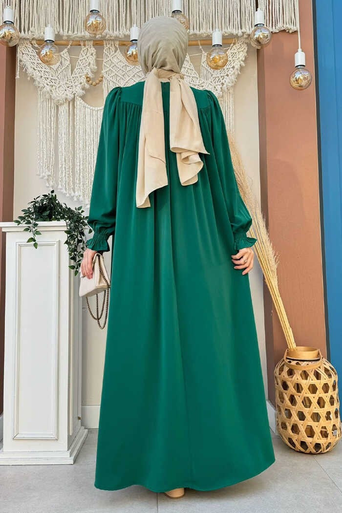 Bym Fashion Bym4 Pleated Dress Emerald  - Image 2