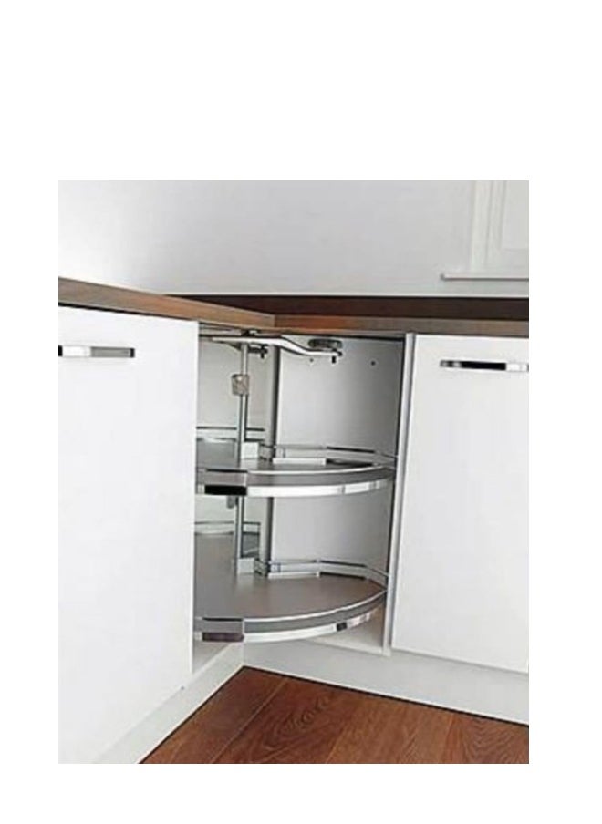 eurocliq 270° Rotating Turn Table Basket for Kitchen Organisation, Blind Corner Cabinet Organizer  - Image 4