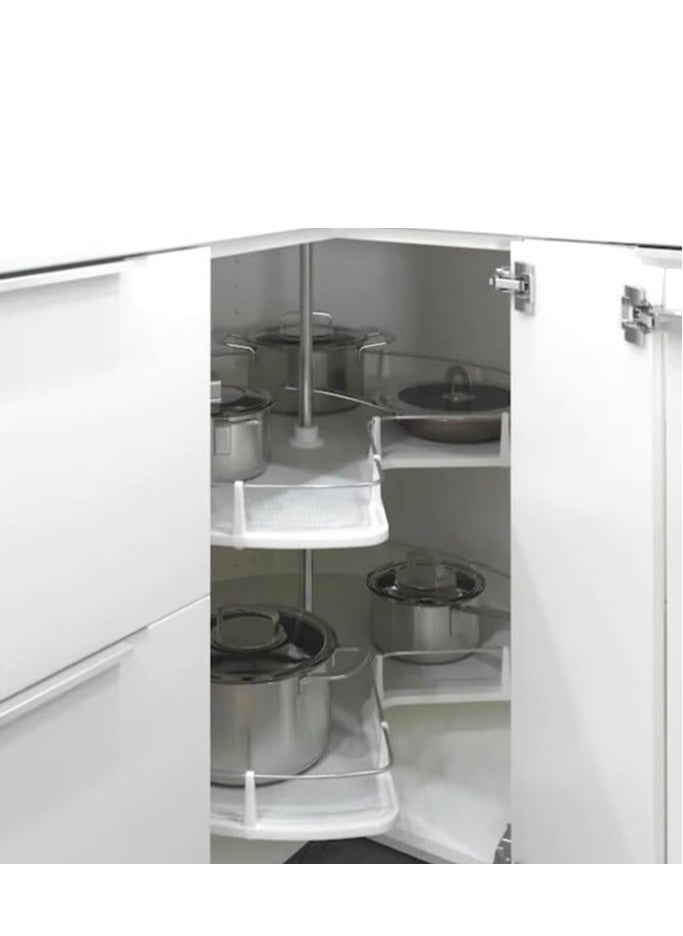 eurocliq 270° Rotating Turn Table Basket for Kitchen Organisation, Blind Corner Cabinet Organizer  - Image 2