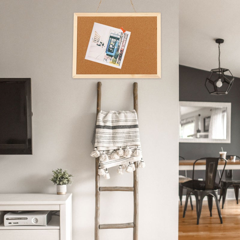 Practical Photo Wall Board Bulletin Board Message Boards Notice Board Photography Background Wall Props for Home Office (Light Brown) - Image 3
