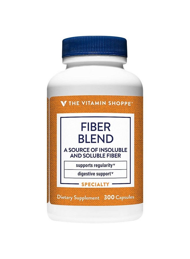 The Vitamin Shoppe Fiber Blend, A Natural Source of Insoluble and Soluble Fiber, Supports Digestive Health & Regularity (300 Capsules) - Image 2