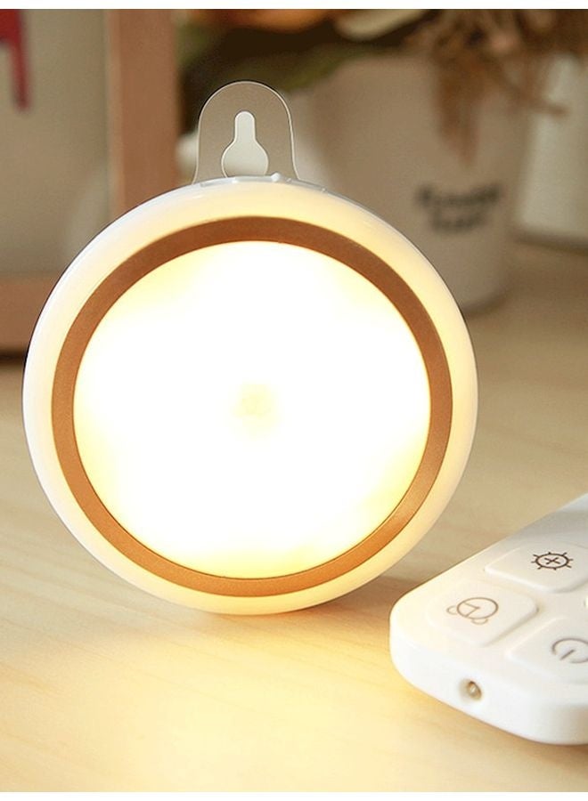 LED Ceiling Lamp With Remote Yellow 8x2.5x8cm - Image 4