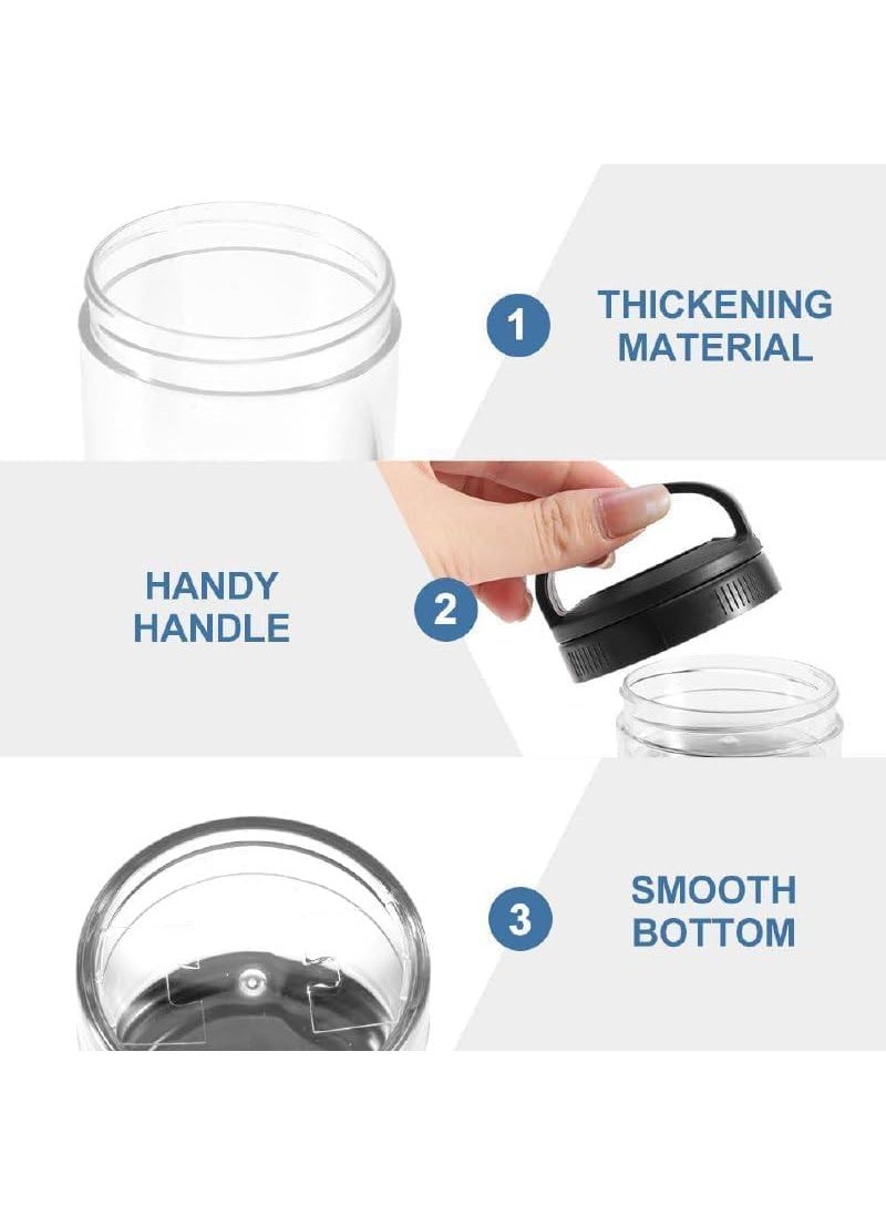 Lemonzza Lemonzza Portable Stackable Snack Container 4 Layer Snack Container Nut Box Snack Storage Jars and Portion Control Food Storage Container with Lid Twist Lock Storage Container Snack Cups  - Image 4