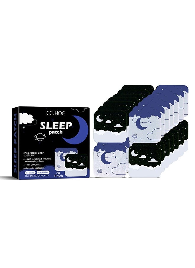 EELHOE - 28 Patches Sleep Patches, Sleep Patches for Adults, Upgraded Sleep Patches Set, Easy to Apply and Comfortable, Premium Ingredients, for Men and Women - Image 1