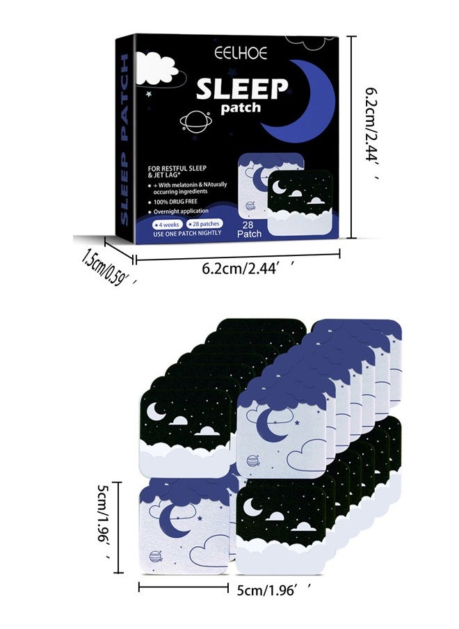 EELHOE - 28 Patches Sleep Patches, Sleep Patches for Adults, Upgraded Sleep Patches Set, Easy to Apply and Comfortable, Premium Ingredients, for Men and Women - Image 1