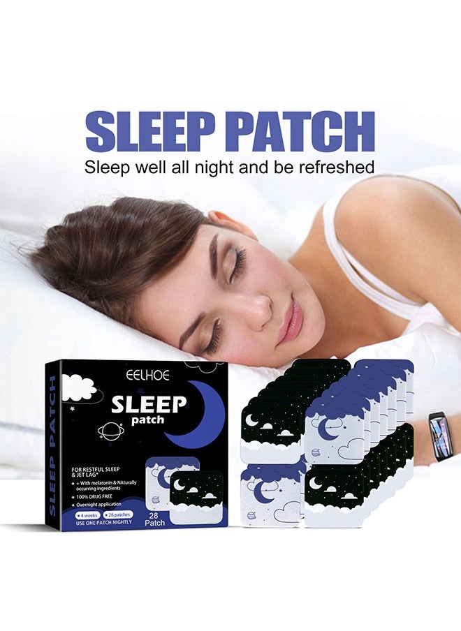 EELHOE - 28 Patches Sleep Patches, Sleep Patches for Adults, Upgraded Sleep Patches Set, Easy to Apply and Comfortable, Premium Ingredients, for Men and Women - Image 1