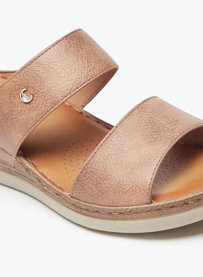 Le Confort Women Solid Slip-On Sandals With Wedge Heels
