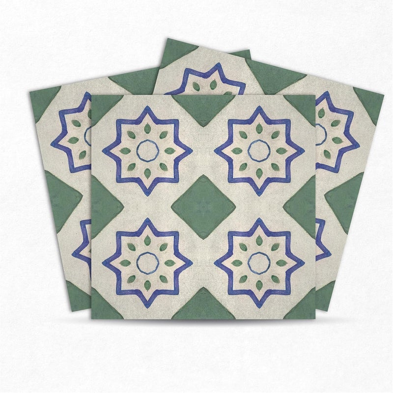 MOSAICOWALL Mosaicowall DIY Peel and Stick Floor Tiles Wall Tiles for Kitchen Living Dining Room Matte Flooring Tile FST014 12 X 12 Inches Pack of 12  - Image 1