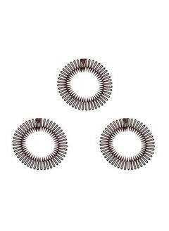 TUICARE Uicare 3Pieces Full Circular Stretch Comb Flexible Plastic Circle Comb Stretch Hair Comb Headband Hairband Holder For Women Girls  - Image 2